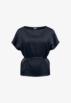 Object, TOP SATIN BELTED - Bluse - sky captain