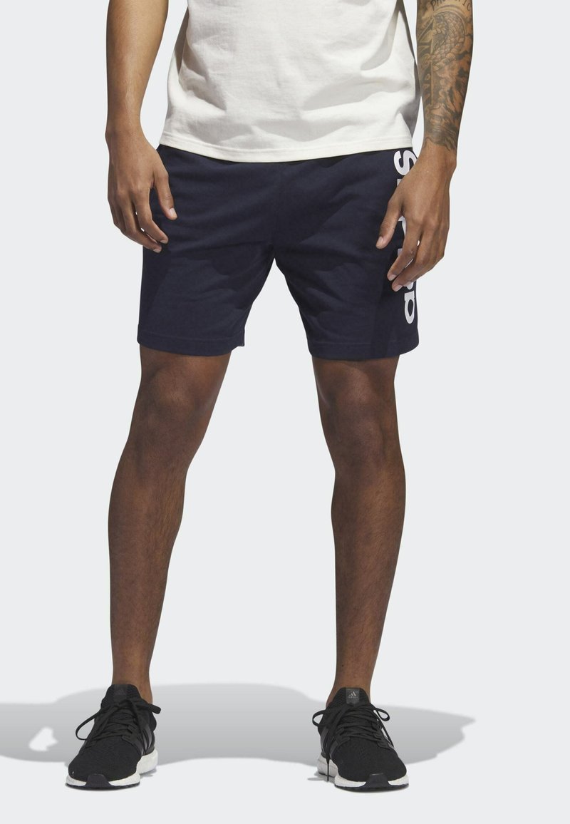 adidas Sportswear - AEROREADY ESSENTIALS SINGLE LINEAR - Treniņtērpa apakšdaļas - legend ink, Palielināt