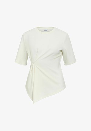 Object, T-SHIRT ASYMMETRIC RUCHED - T-shirt imprimé - white