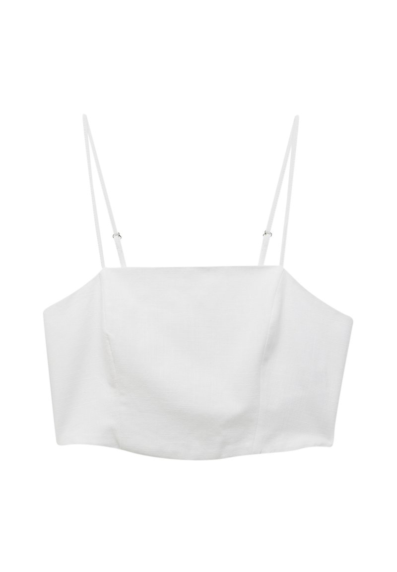 Koton CROP - Blusa - off white