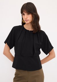 adL ZIPPER DETAILED - Bluse - black