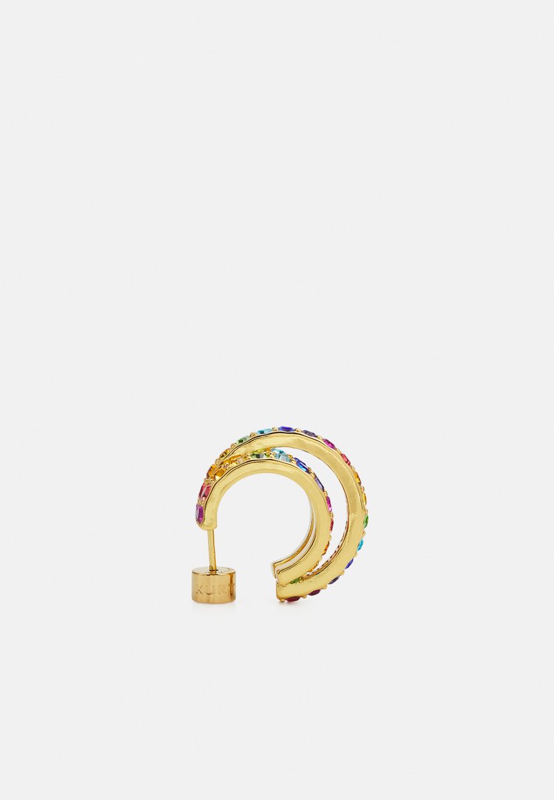 Damen Halsketten | Kurt Geiger London RAINBOW TRIPLEHOOPS Ohrringe multicoloured/goldfarben - IR85551 Damen Halsketten | Kurt Geiger London RAINBOW TRIPLEHOOPS Ohrringe multicoloured/goldfarben - IR85551