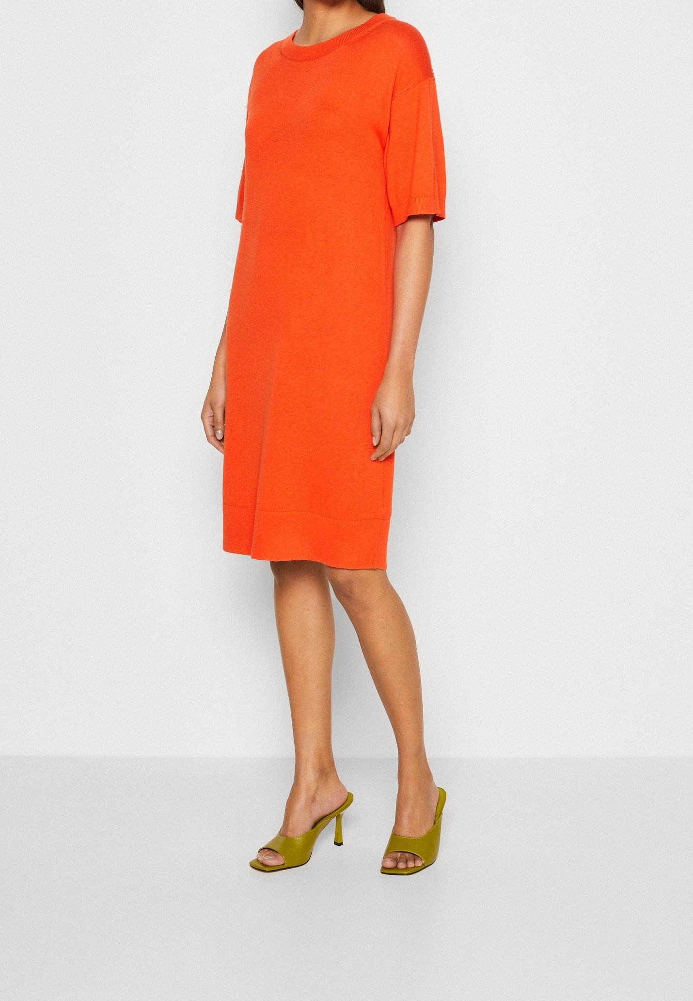 Orange Esprit Jurken Esprit Gebreide Jurk Orange/oranje (Pre-owned)