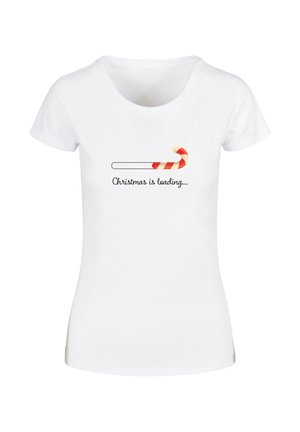 CHRISTMAS LOADING  BASIC - Print T-shirt - white