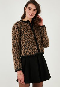 LELA Chaqueta de punto - mottled brown