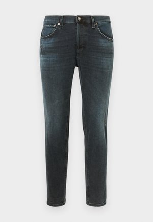 BRIGHTON POCKETS CARROT FIT BOTTOM OPENING - Jeans slim fit - dark blue black