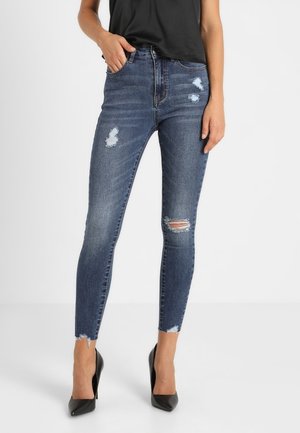 Skinny džíny - dark-blue denim