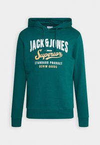 Jack & Jones Felpa con cappuccio - dark green