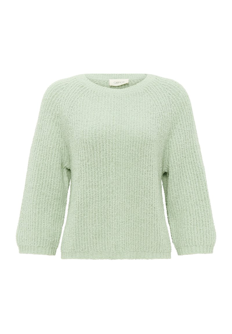 Cartoon Damen Strickpullover - Modern Fit Rundhals Melange Design