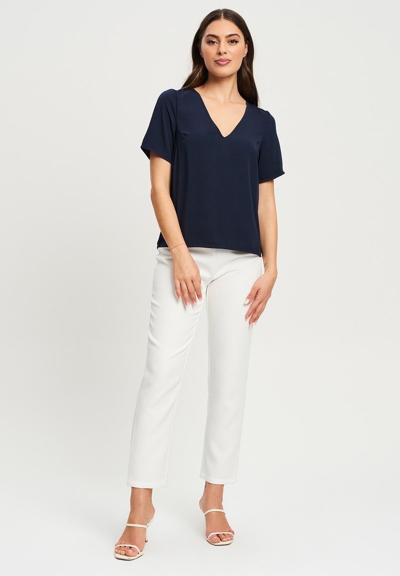 REUX T-shirt basic blauw