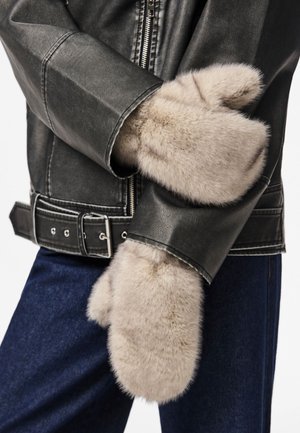 PCJUTLANDIA MITTENS - Labakindad - greige