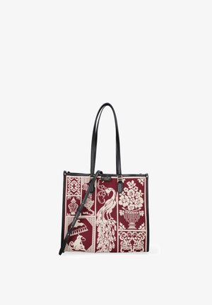 My Best Bag, ATENA - HAND BAG - Sac à main - burgundy/white graphic print