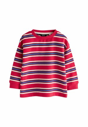Next, REGULAR FIT - LONG SLEEVE STRIPE T-SHIRT - Long sleeved top - red white textured