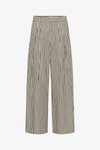 GARBOIW - Pantalon classique - vanilla black stripe