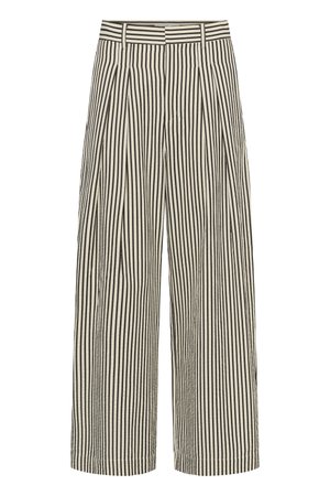 InWear, GARBOIW - Bukser - vanilla black stripe