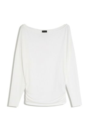 Bershka, ASYMMETRIC NECKLINE LONG SLEEVE - T-SHIRT - T-shirt à manches longues - white