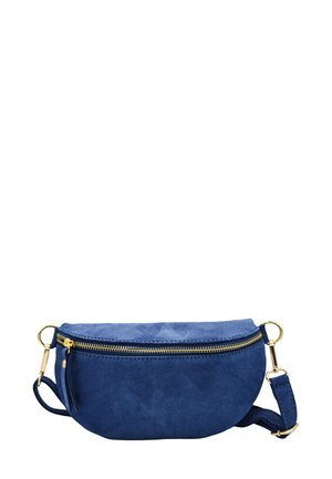 DEMI LUNE MINI BANANE - Sac bandoulière - nubuck bleu