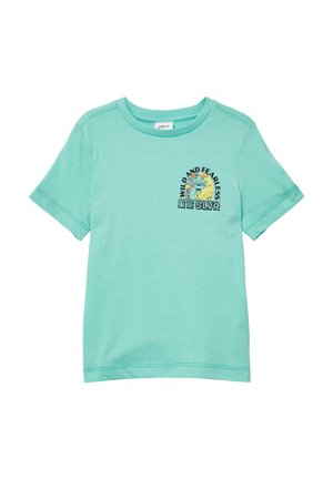 MIT FRONT - T-shirt print - türkis
