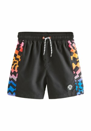 REGULAR FIT - PRINTED - Plaukimo šortai - black checkerboard