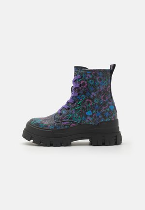 ASPHA LACE UP HI - Stivaletti con plateau - blue/black