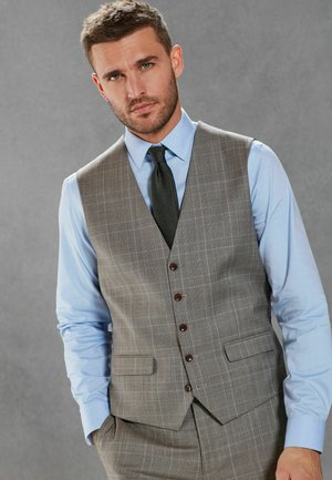 Next SIGNATURE BRITISH FABRIC CHECK SUIT: WAISTCOAT - Vest - neutral