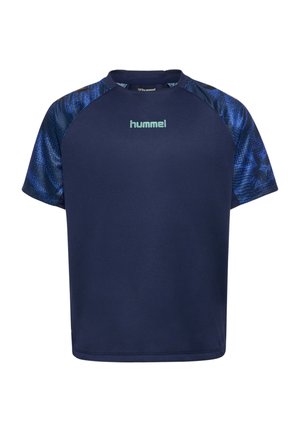 Hummel, UNISEX, granatowy melanż