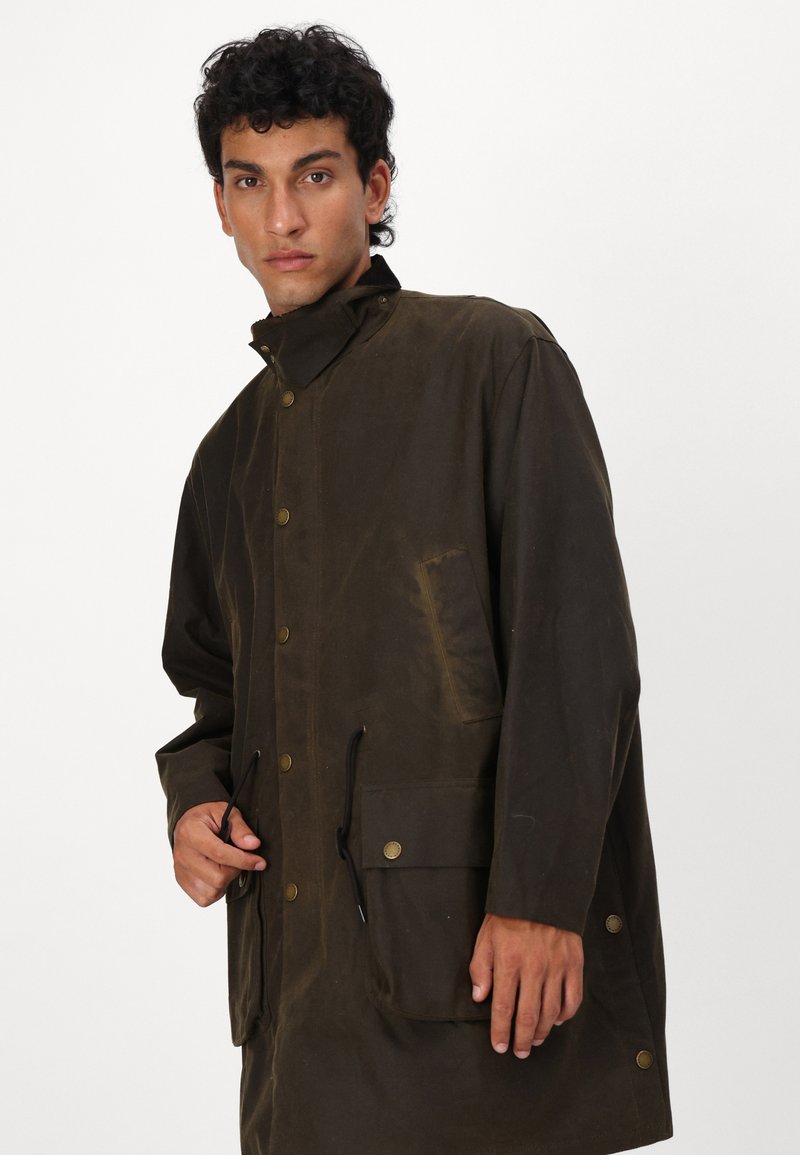 Barbour BEDALE - Waterproof jacket - olive - Zalando
