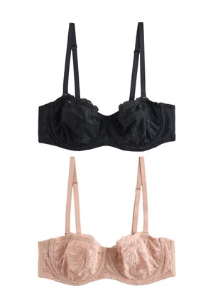 REGULAR FIT - NON PAD 2 PACK - Podprsenka s viacerými možnosťami nosenia / bez ramienok - black praline nude