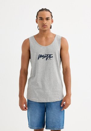 INSIDE, CAMISETA TIRANTES TEXTO INSIDE - Top - gris