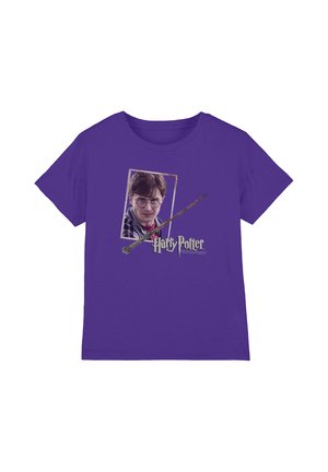 Cotton Soul, HARRY POTTER HARRYS WAND PORTRAIT UNISEX - Print T-shirt - purple