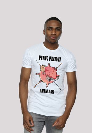 PINK FLOYD FAT PIG PREMIUM ROCK METAL MUSIK BAND FAN MERCH - T-Shirt print - white