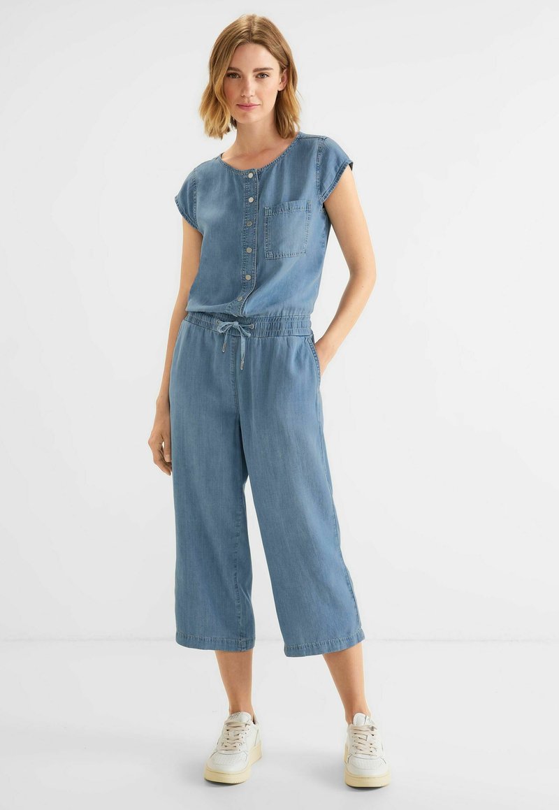Street One LOOSE FIT Jumpsuit soft indigo bleach/blue denim