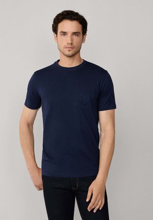 CHEST BROIDERY TEE - T-shirt imprimé - marine blue