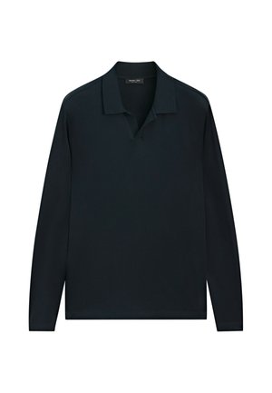 Massimo Dutti, Poloshirts - mottled dark blue