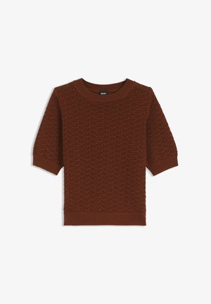 BOSS, BOSS FOLEARIA - T-shirts print - brown eighteen