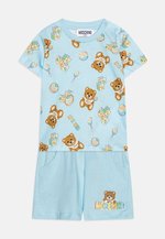 Moschino completo neonato T-shirt e shorts con orsetto bluette main image 1