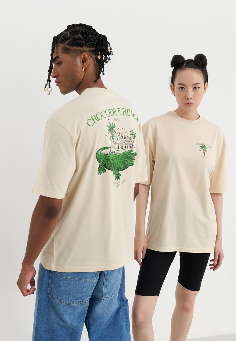 YOURTURN UNISEX - T-shirt print - off-white