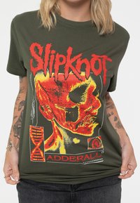 Paradiso Clothing SLIPKNOT ZOMBIE - Print T-shirt - green