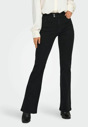JDYKAREN MITTLERE TAILLE - Jean bootcut - black denim