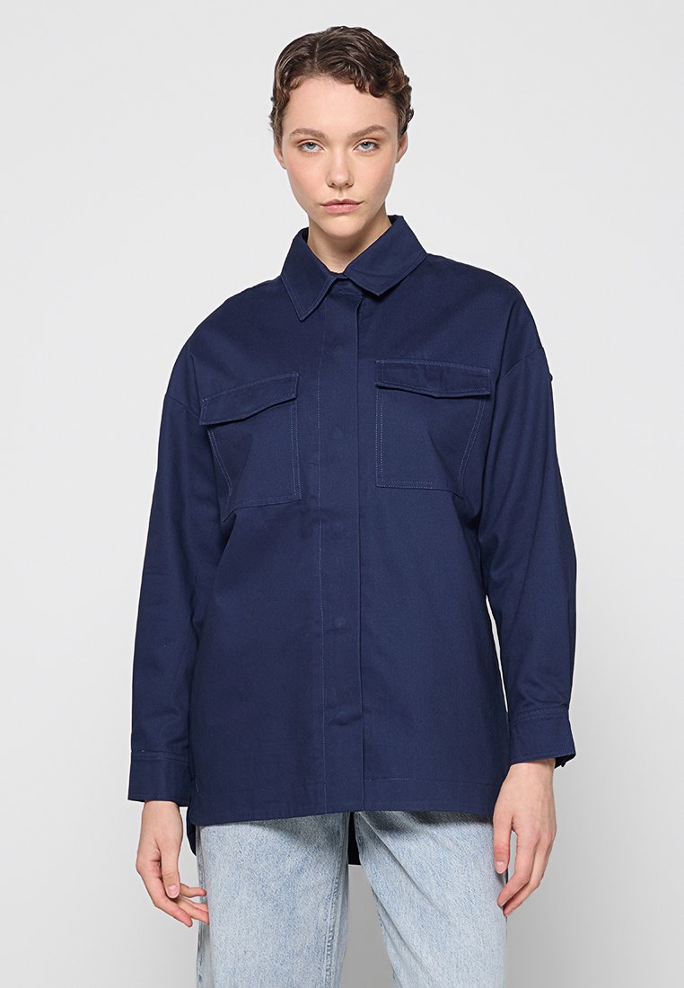 dreimaster Lichte jas donkerblauw