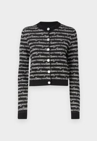 Tommy Jeans SCRIPT - Cardigan - black hybrid