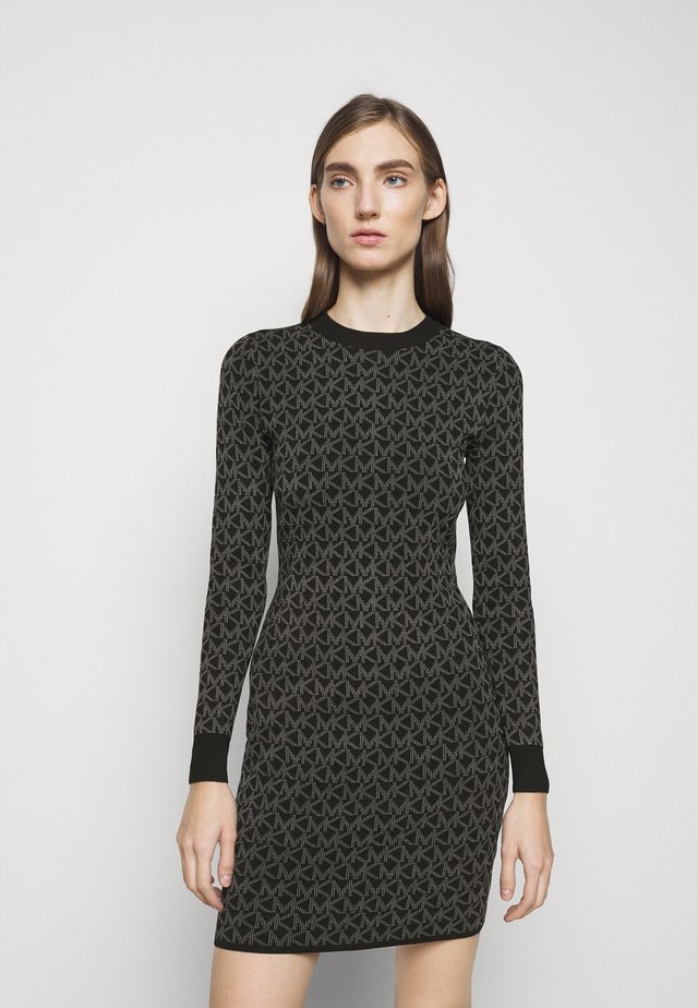 DOT MINI DRESS - Shift dress - concrete