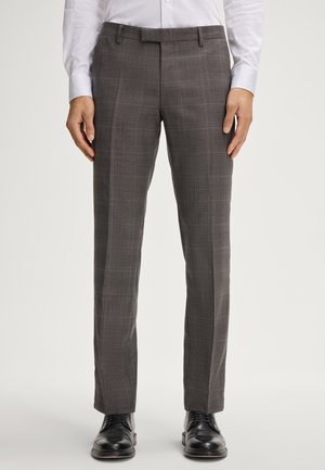 BLAYR IN GEMUSTERT - Pantaloni eleganti - taupe gemustert