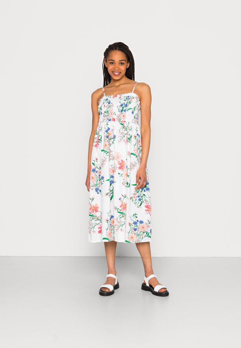 JDY JDYBEA STRAP MIDI DRESS - Dnevna haljina - white