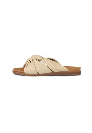 Pantolette flach - beige