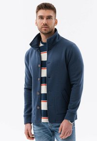 Ombre BUTTON-DOWN WITH  - Felpa con zip - navy