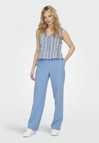 ONLY STRAIGHT FIT - Pantalones - bel air blue