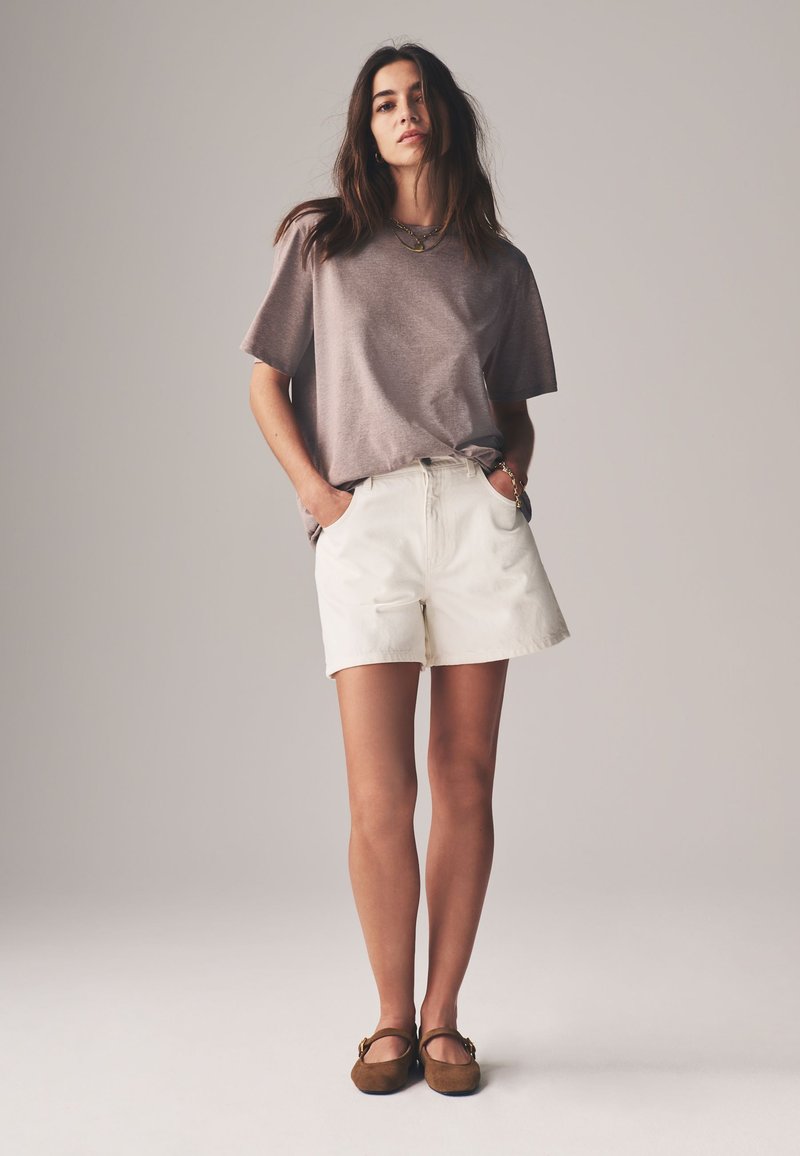 THE SET REGULAR FIT - 7 PACK ESSENTIAL - T-shirt basic - black brown taupe pink light pink cream white