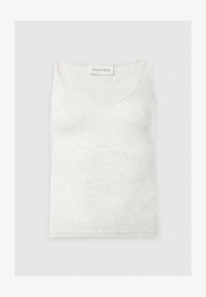 Anna Field by Zalando, LYOCELL TANK TOP WITH WOOL CONTENT - Μπλούζα - beige melange