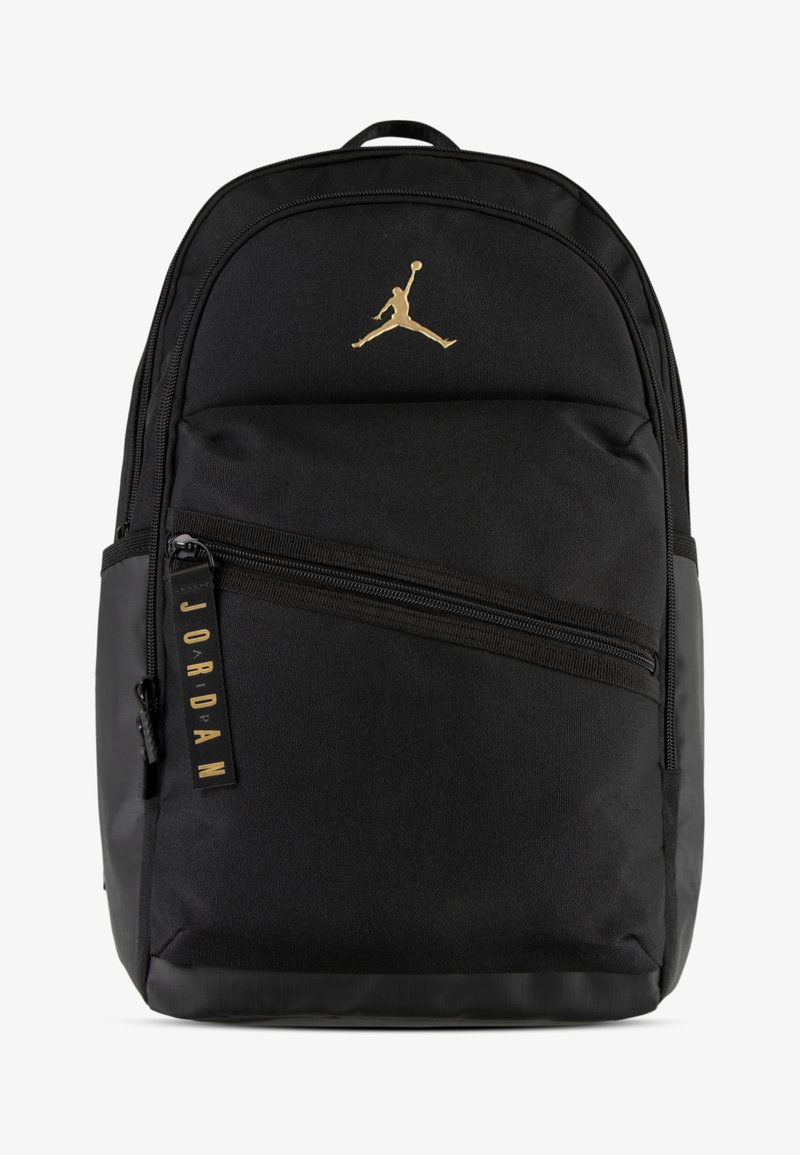 Jordan AIR PATROL BACKPACK - Nahrbtnik - black/gold-coloured